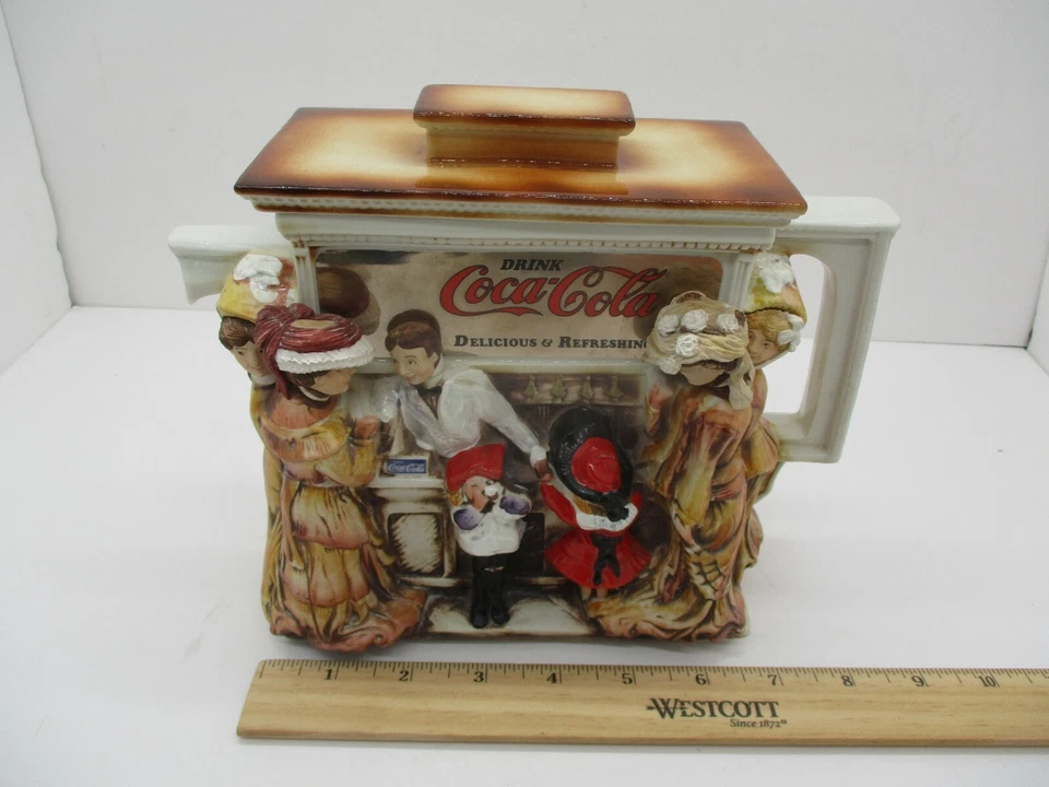 Tetera Coca Cola 1994 “The Soda Fountain” 77 de 8000 coleccionables certificado de autenticidad certificado de autenticidad EIC Foto 3 de 4