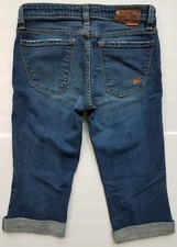 BIG STAR CAPRI Blue Jeans Pants Women Size 26 Crop Cropped Short Capris