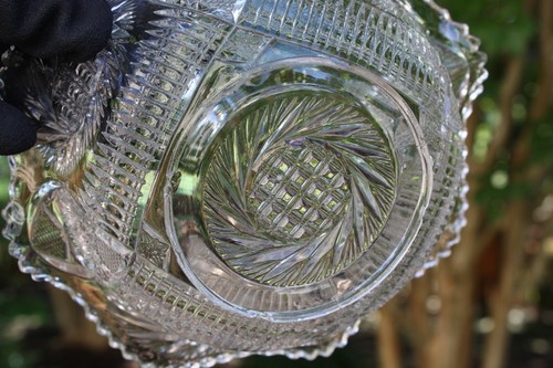 Rare Antique EAPG McKee Sunburst aka Aztec Sunburst 7 1/2" Bowl - 1905-1925 - Picture 21 of 24