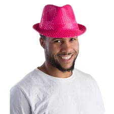 Dress-Up-America Sequin Fedora for Adults - Sequined Party Fedora - 4 Colors