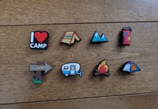 Lot of 8 Croc Charms Camping