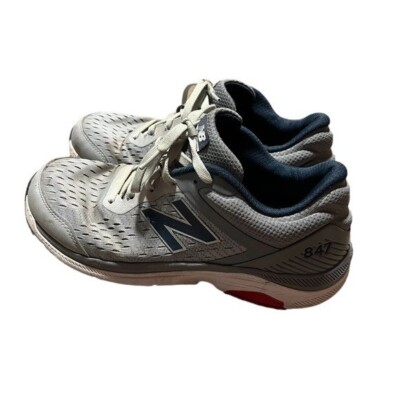 New Balance Mens 847 Grey Blue Red Running Sneakers Size 10 D Wide