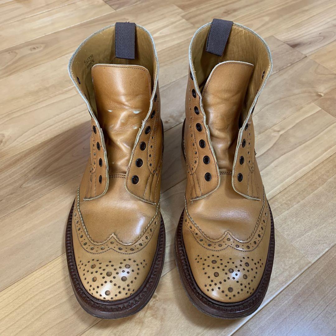 Men 8.5US Tricker's Country Boots M2508 Uk8 Leather Handmade Men 8.5US Tricker's Country Boots M2508 Uk8 Leather Handmade