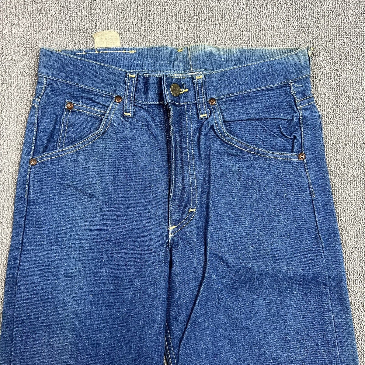 Vintage 70's Lee Rider Denim Jeans Straight Leg Men's 29x36