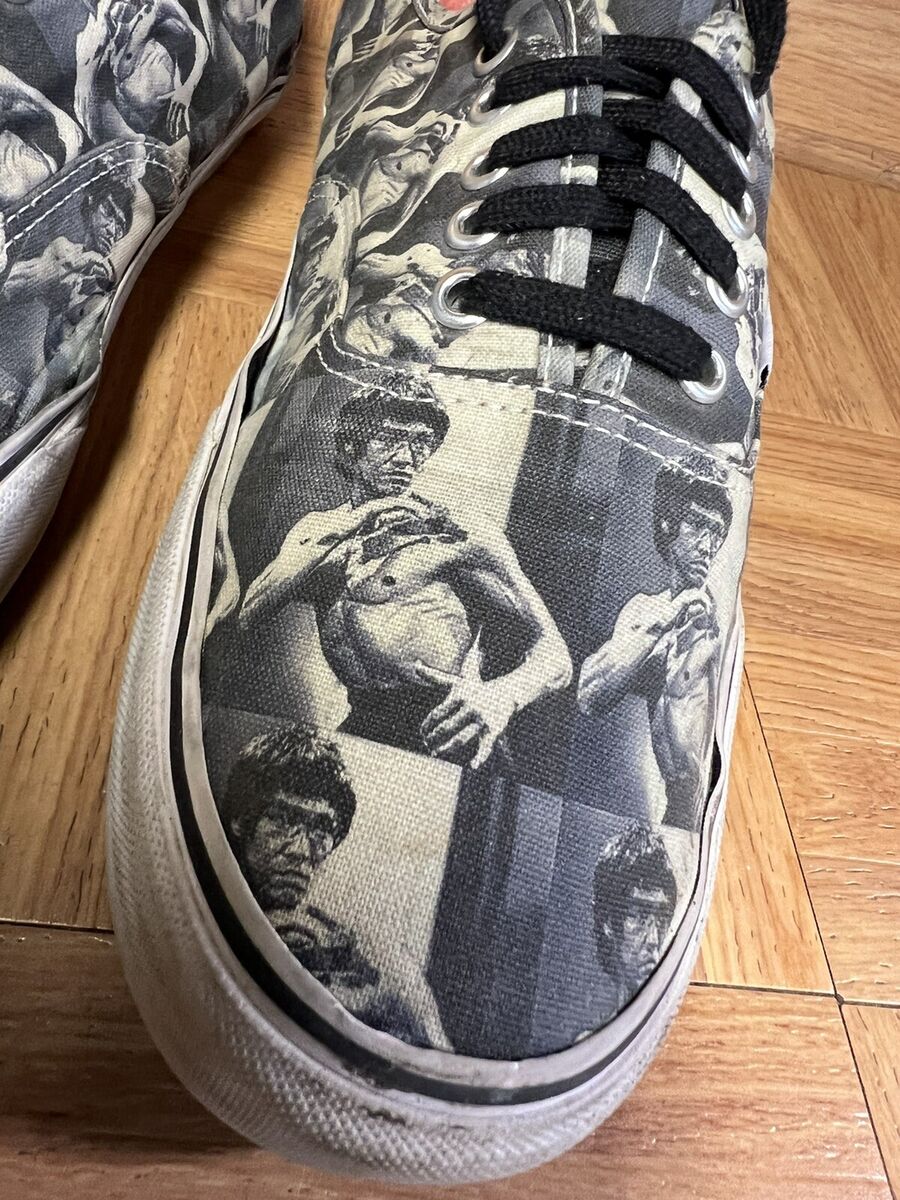 RARE🔥 VANS x Supreme BRUCE LEE Authentic Sneakers Sz 12 RARE🔥 VANS x Supreme BRUCE LEE Authentic Sneakers Sz 12