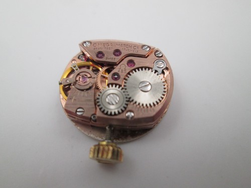 Máquina y esfera Omega mujer. Cuerda manual. Calibre 485. Dial gris. Suiza. 1970 - Imagen 5 de 5