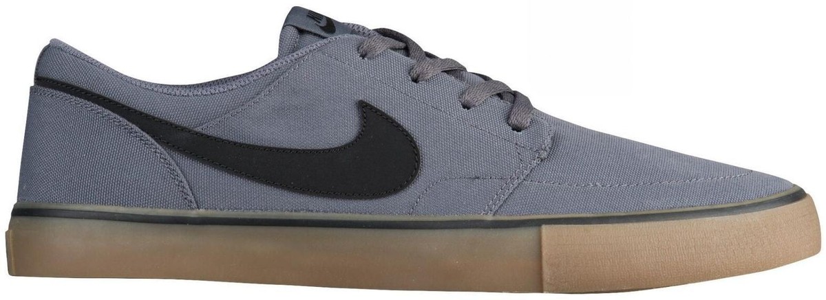 Nike SB Portmore II Solar Canvas Men\'s Sixe 12 Gray Low Top Skate Shoes/Sneakers Nike SB Solarsoft Portmore II Sneakers for Men for Sale  main image 2