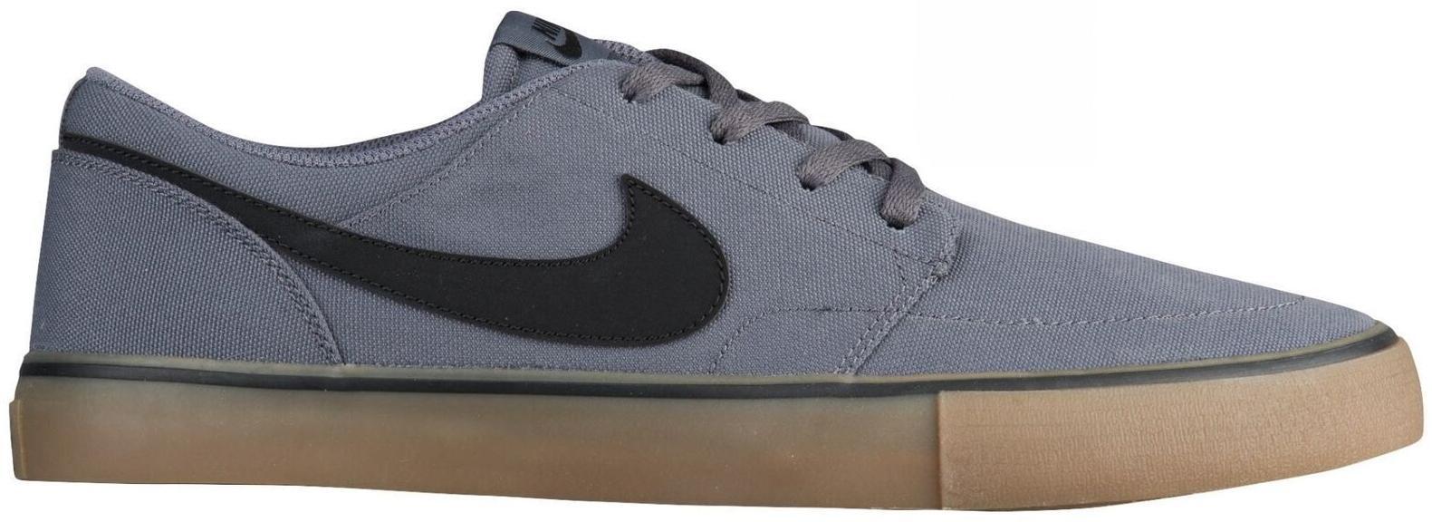 nike sb black & grey portmore ii solarsoft trainers