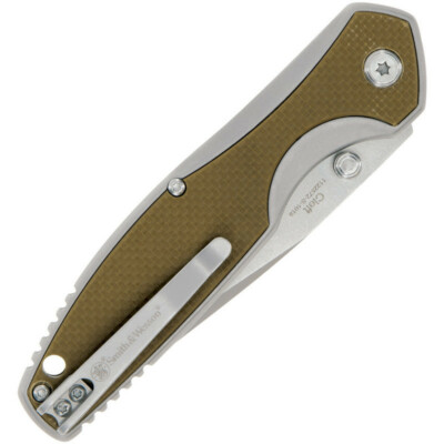 Smith & Wesson 1122572 Cleft Linerlock Assist Open Tanto Drop 