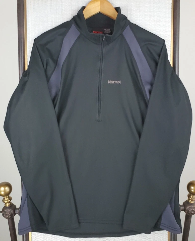 MARMOT Size XL Mens Windstopper N25 Teflon Blend 1/2 Zip Jacket Performance - Image 4 of 4