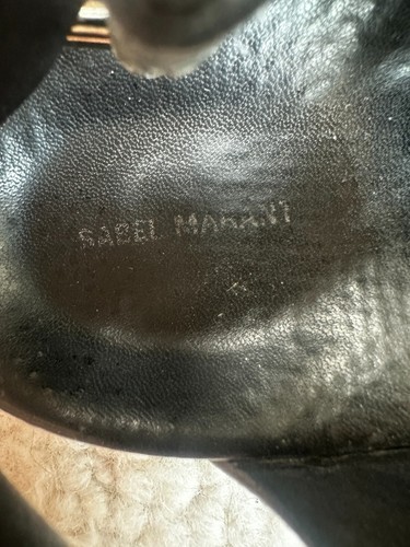 Isabel Marant Ophie Sandals Silver Metallic Platform Shoes Size 38 - Picture 5 of 5