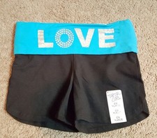 Total Girl Girl's Casual Shorts, Blue/black, Sz. 6X XL 