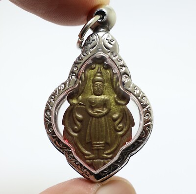 LP BANLAM PENDANT (2) THAI POWERFUL 1969 BUDDHA MAGIC AMULET LUCKY RICH SUCCESS