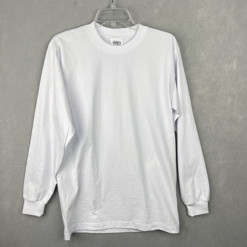 Shaka Wear Mens Long Sleeve Crew Neck T Shirt Color White - Picture 2 of 12