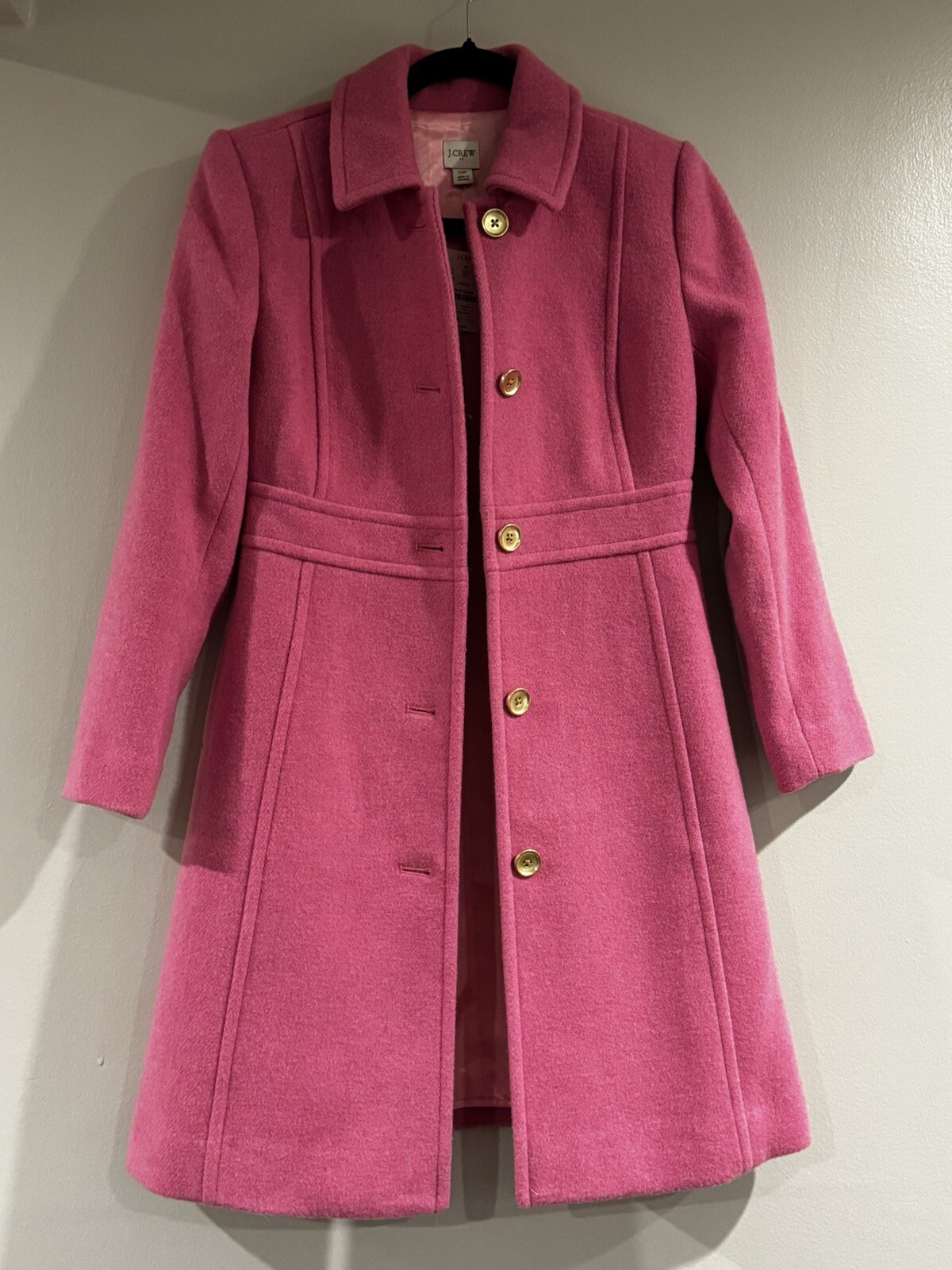JCREW WOMENS WOOL BLEND LADY DAY COAT  DUSTY BLOOM 0P NWT’s image 4