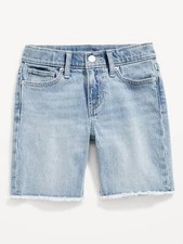 OLD NAVY New NWT Girl's 10  High Rise Adjustable Waist Bermuda Jean Shorts 42