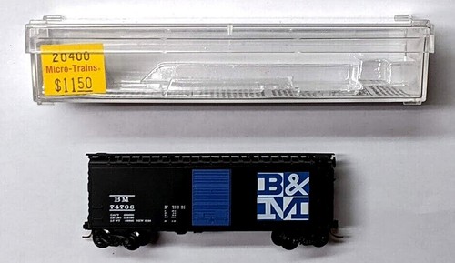 MTL Micro-Trains 20400 Boston Maine B&M 74706 40 pies vagón de carga de una sola puerta  | Zustand: New