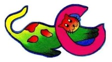 letter c cat fabric applique iron on silly not embroidered 3 inch