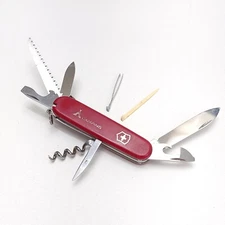Vintage Victorinox Camping Swiss Army Knife Officer Suisse Hunting Survival