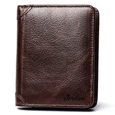 Customized Engraved Leather Wallet, Gift For Father's Day, Him, Husband