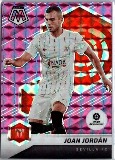 2021-22 Panini Mosaic La Liga #186 Joan Jordan Mosaic Purple SN #/49