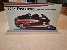 Crown Premiums: Heatcraft 1934 Ford Coupe: 1/24 Scale Die Cast: New In Box