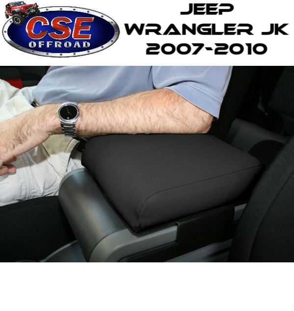 Black Diamond Vinyl Armrest Pad for Jeep Wrangler JK 0710 13107.35