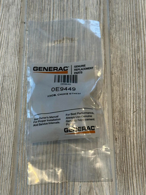 #ad Knob Choke Gth #0E9449 for Generac $4.00