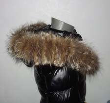 Silberfuchs Pelz Kapuze Kragen Echt Fellkragen Kojote Pelzkragen für Jacke Parka