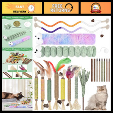 20PCS Silvervine Chew Sticks for Cats Kittens - Natural Catnip Chewing Toy