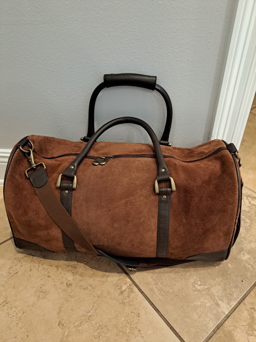 Vintage Marlboro 2003 Guts Grit Gear -Brown 100% Leather Duffle