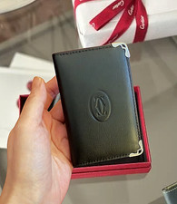 Cartier Must de Cartier Black Calfskin 4CC Card Holder Wallet   Luxury NWT