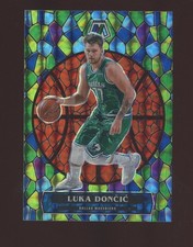 Auction #14 2020-21 Mosaic Stained Glass #9 Luka Doncic Mavericks SSP CASE HIT
