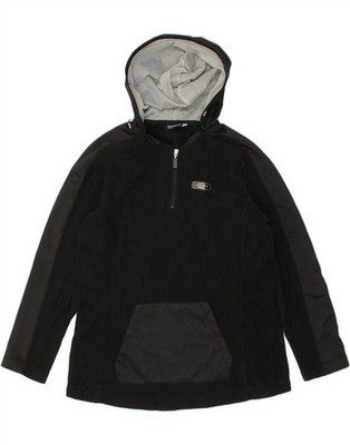 Lotto Damen Fleecepullover mit Kapuze und Reißverschluss am Ausschnitt UK 18 XL schwarz Polyester HI03