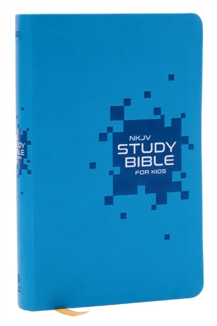 NKJV Study Bible for Kids, Blue Leathersoft by Thomas Nelson