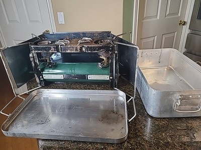 Coleman 523 USA MD Medical Military 2 Burner Field Stove In Case