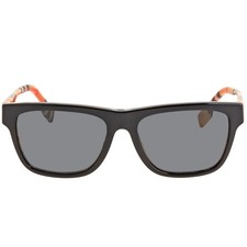 Burberry BE4293 380687 56 BE4293 Sunglasses Black Frame Grey Lens