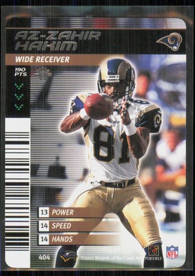 2001 NFL Showdown 1st Edition Az-Zahir Hakim #404