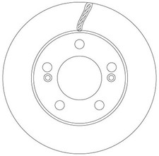 2x TRW Bremsscheibe DF6888 für KYRON REXTON SSANGYONG 2 ACTYON 1 SPORTS QJ VAN