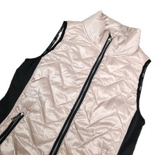 Calvin Klein piumino gilet donna piccolo trapuntato full zip rosa performance