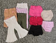 12 Month Baby Girl Clothing Lot. 10 Pieces - Shorts -Pants