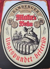 Blechschild BAMBERER MARSBRAÜ, Schild 20cm X 30cm