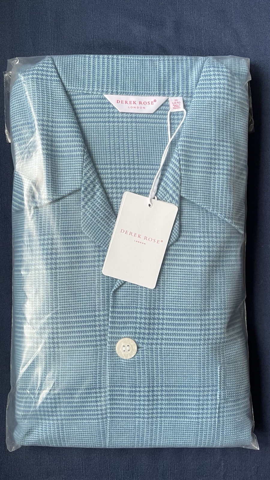 Derek Rose Kelburn Luxury Houndstooth Pyjama Set  (RRP £260) image 2