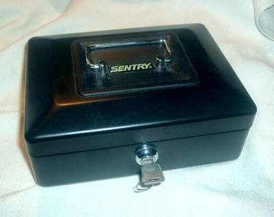 Sentry Safe Valuables Security Lock Box  w/ Key