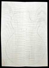 Carve top 5a curly maple - glued up - discounted for flaws