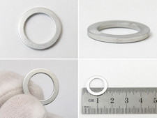 Aluminum Flat Rings Loose Chainmail 50 Rings Open Jump Rings Craft Making Silver