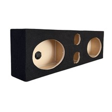 6X9 Dual sealed With 3 Tweeters Speaker Enclosure Box Black