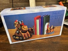 Teddy Bear Bookends and Bank New in Box Hand painted NEW