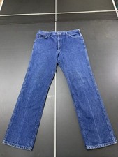 Lee Riders 1970s Mens Denim Jeans Talon Zipper Union Made Size Approx 38x33