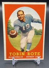1958 Topps Football Tobin Rote Card #94